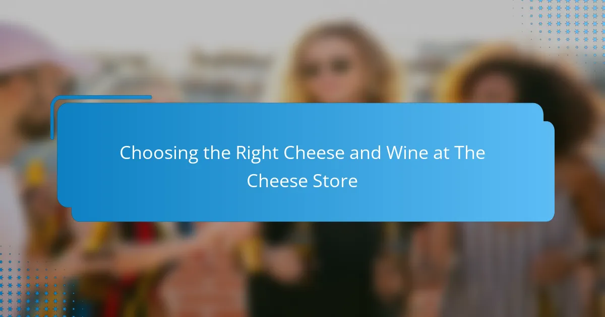 Choosing the Right Cheese and Wine at The Cheese Store