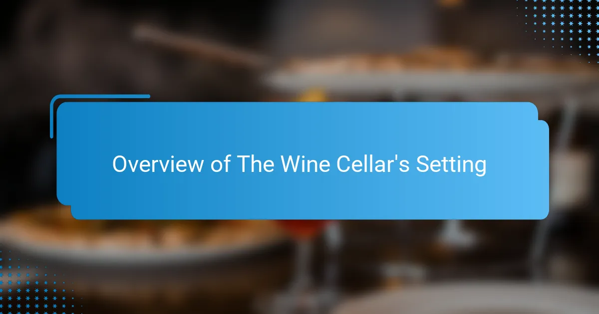 Overview of The Wine Cellar's Setting